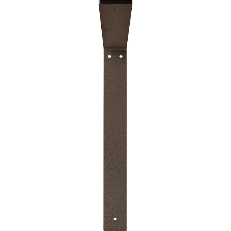 2"W x 16"D x 16"H Hamilton Steel Bracket, Hammered Brown, Hammered Brown, 16" H x 2" W x 16" D