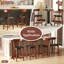Upholstered Counter Stool with Solid Wood Frame-115144119