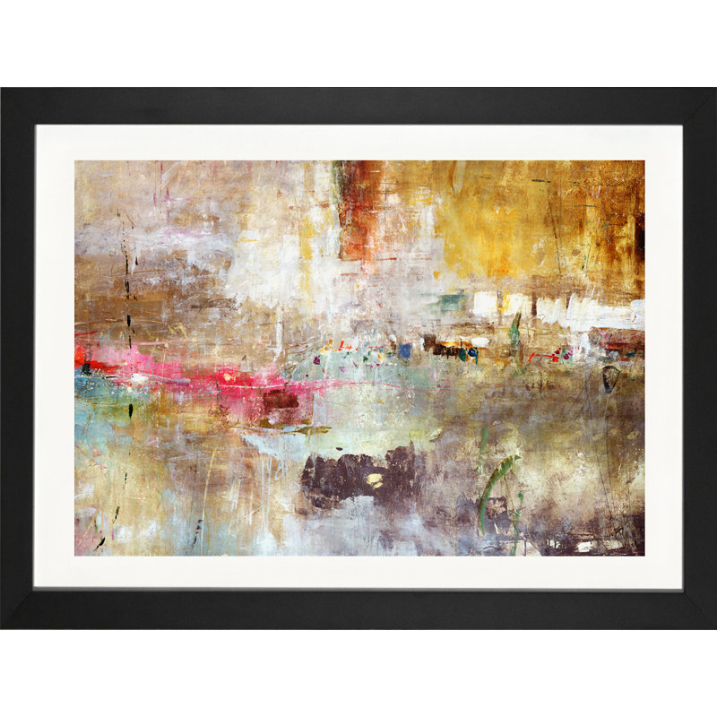 « Rain Clouds », reproduction, H 24 po x l 32 po x P 1 po, Cadre noir