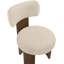 Chaise rembourrée en cuir végétalien Atelier beige-1792616498-1792616499