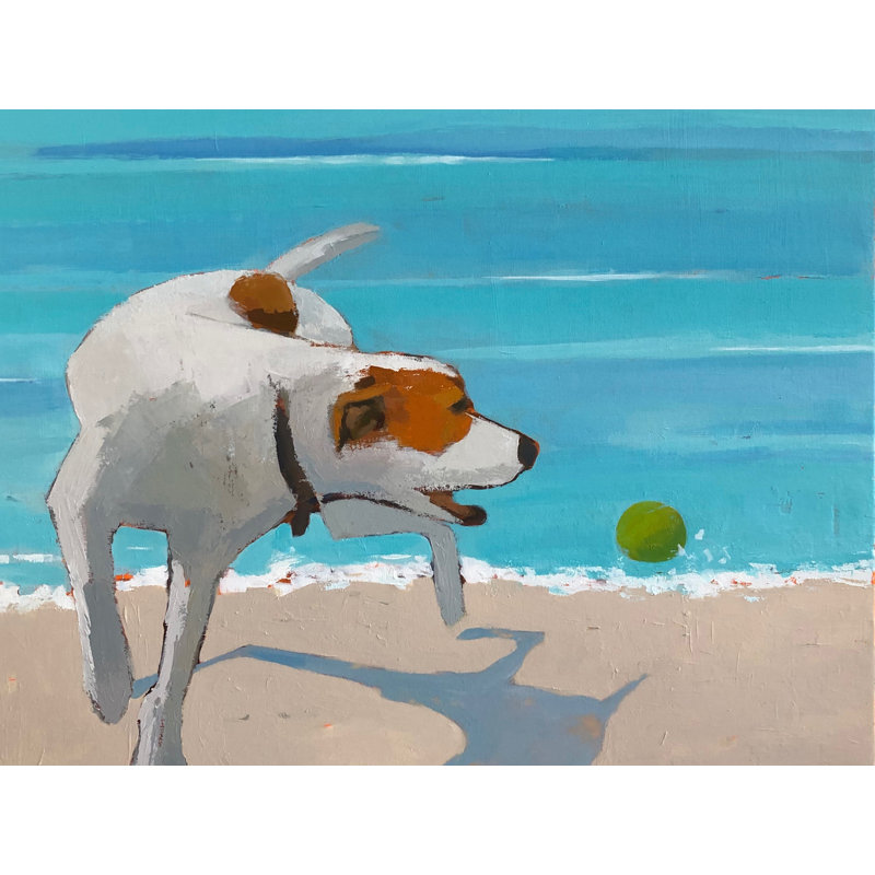 Fetch Print by Phyllis Adams, 24" H x 32" W, Wrapped Canvas
