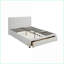 Structure de lit grand format en similicuir capitonné avec rangement pour chambre à coucher en bois de pin blanc et tiroir sous le lit