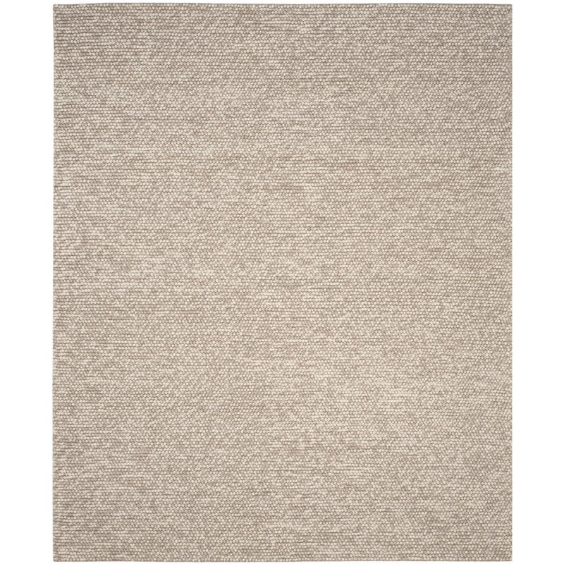 Tapis beige fait à la main Elle, Rectangulaire 8 pi x 10 pi