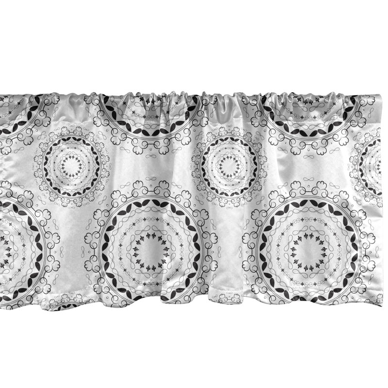 Ensemble de 2 cantonnières Ambesonne Mandala, L 54 po x L 12 po