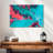 Avery Abstract Red And Blue Ripple-108690733