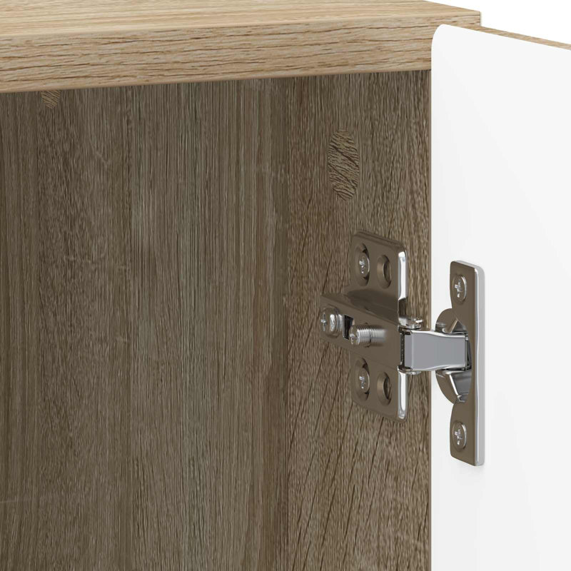 43cm W Manufactured Wood Bedside Table, Sonoma Oak