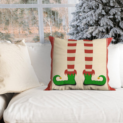No Pattern And Not Solid Color Outdoor Reversible Throw Pillow