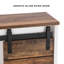 Armoire de salle de bain murale Deundrae Oaks pour rangement, style campagne moderne avec porte de grange coulissante