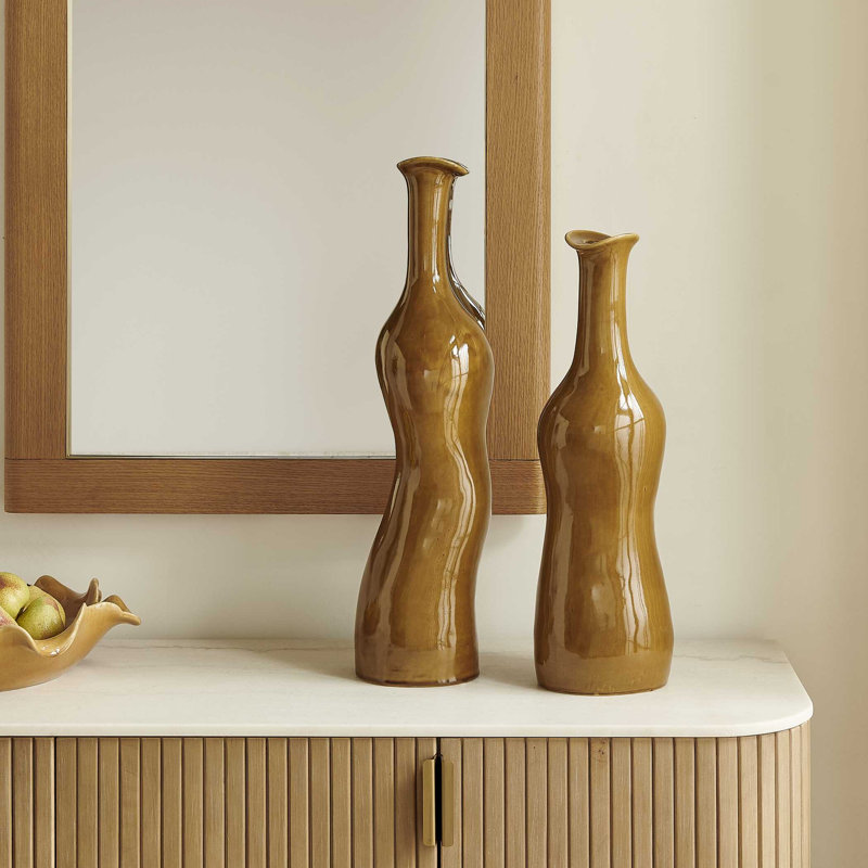 Vases d'intérieur/extérieur Sienna Flow, lot de 2