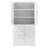 Tall And Wide Storage Cabinet With 3 Drawers Doors Adjustable Shelf For Bathroom Office Kitchen-1041116560