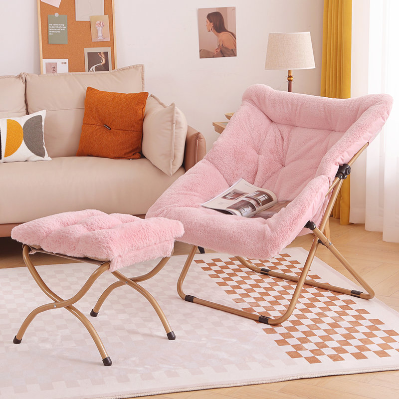 Chaise berçante rembourrée Sametra