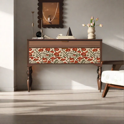 Console rétro avec tiroirs