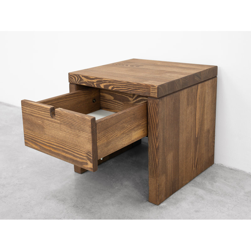 Derrek 40cm W Solid Wood Bedside Table