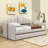 Arriaga Elegant Twin Size Upholstered Daybed with Trundle and USB Charging Ports-556756789