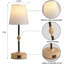 Lampe de bureau à 3 lumières à intensité variable, petite table de chevet pour la chambre à coucher, le salon, le bureau personnel ou le dortoir, incluant une ampoule DEL