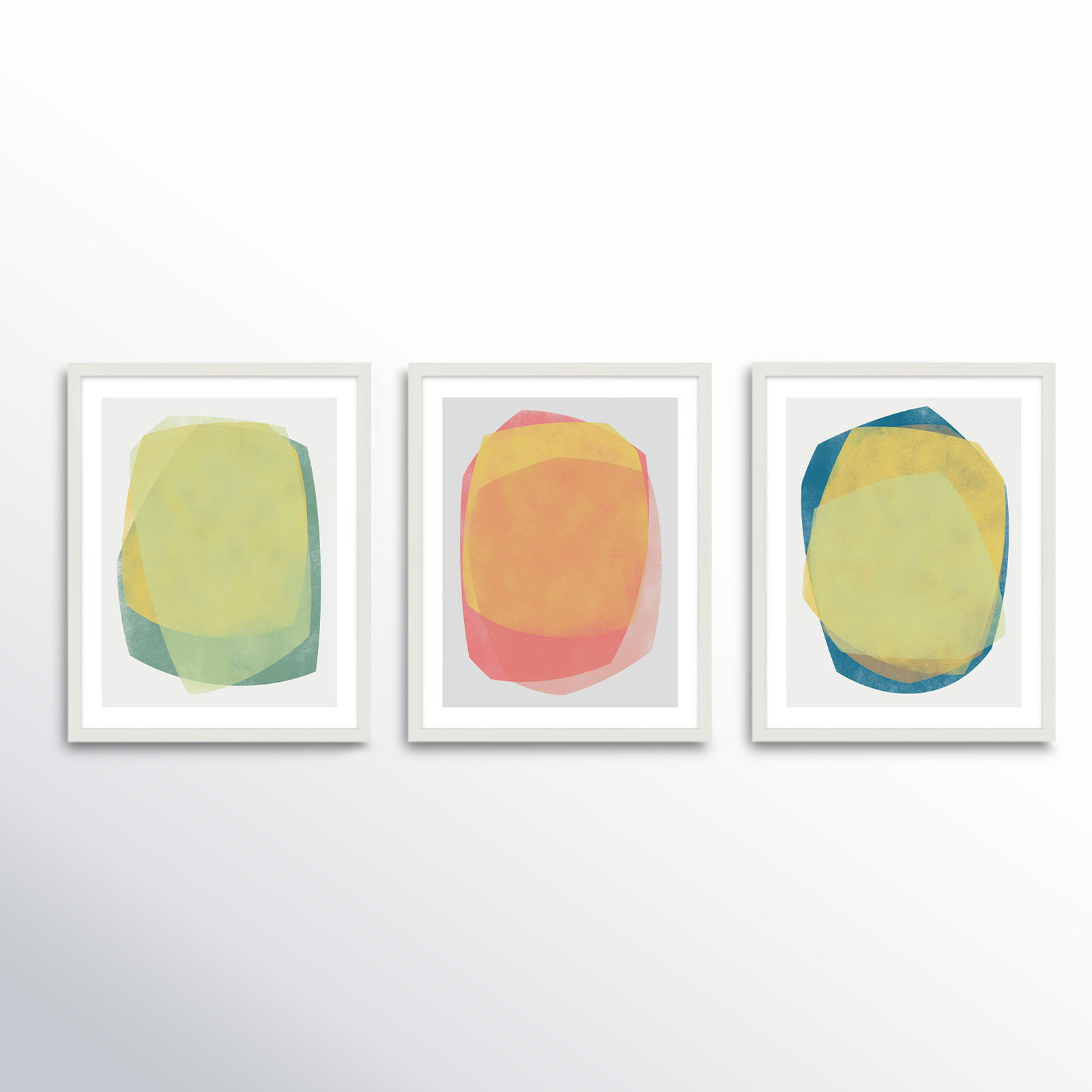 Eclipse 1-3 by Jacques Pilon, White, 50" H x 120" W