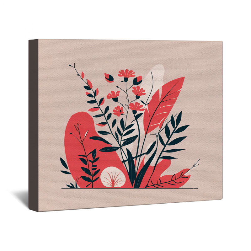 Papier peint floral sur toile - Décoration murale nature en plusieurs tailles, 20 x 24 pouces