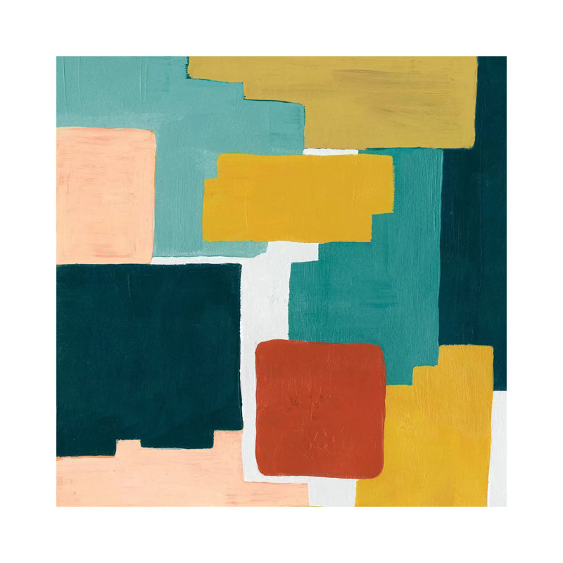Block Abstract II by Grace Popp - Wrapped Canvas Painting, 30.48 cm H x 30.48 cm W
