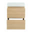 Meuble-lavabo moderne de 24 pouces avec lavabo simple, double tiroir et bois d'ingénierie imperméable pour un rangement efficace et un entretien facile-126233493-126233496