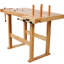Banc de 40 po pour le travail du bois robuste, charge de 330 lb, poignée ajustable, bois d'hévéa, pour atelier de travail en bois 40 po, poids, idéal pour fabriquer des bijoux dans un espace extérieur