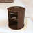Set Of 2 Mid Century Modern Cylinder End Tables With Built-In Charging Station & Sliding Door, 2-Tier Storage Round Nightstands With USB Ports, Bedside Tables For Living Room, Bedroom, Entryway-1814559041
