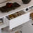 47.2'' W Elegant Sideboard With Drawer And Curved Shape Doors