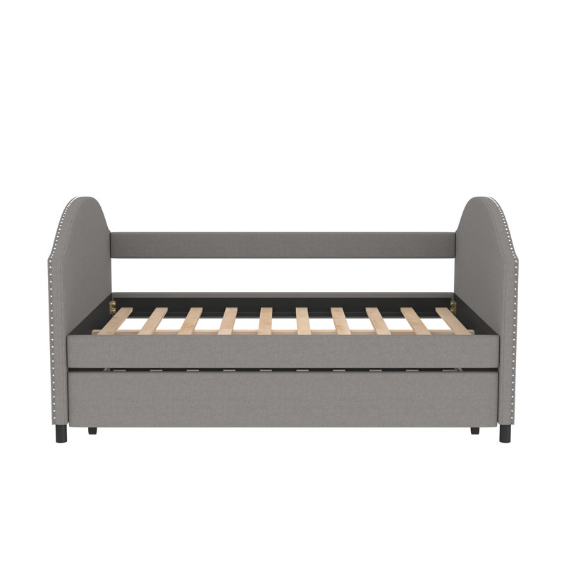 Lit de jour avec couchette Mirash, gris