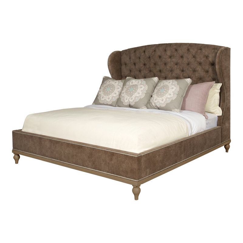 Emma Queen Upholstered Panel Bed, Navajo, Yes, Nadia Earth