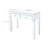 2 Drawer Mirrored Desk For Bedroom, Modern Elegance, +Glass, Glossy Finish, Freestanding Bedroom Writing With Drawers, Design, Glossy,