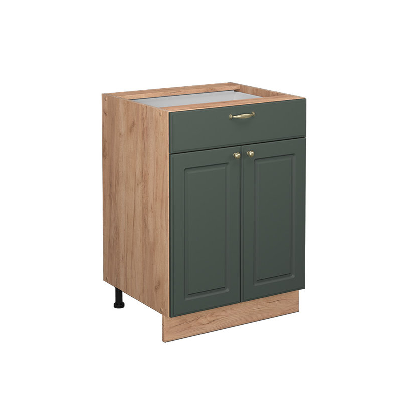Drawer Cabinet, Brown/Green