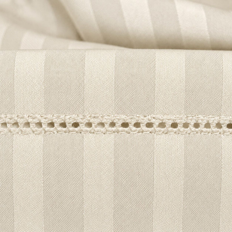 Ensemble de literie en coton égyptien à densité de tissage 1500 fils par Five Luxe Collection - Draps en satin de luxe avec ourlet élégant