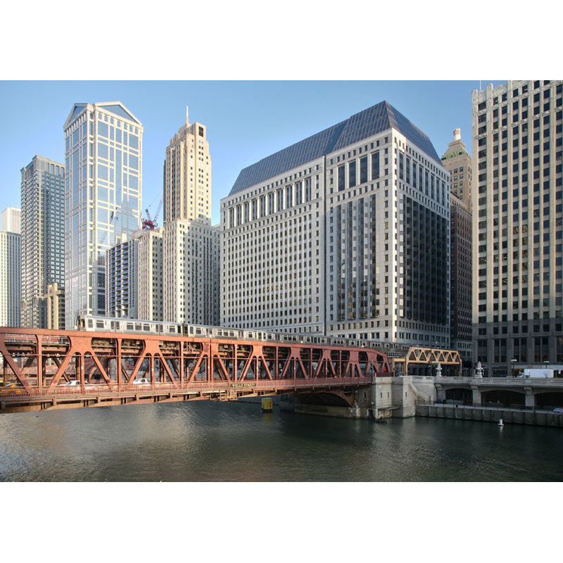Pont Wells Street, Chicago, H 13 po x l 18 po