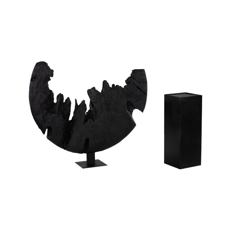 Broken Moon Statue, Resin