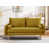 Velours jaune moutarde