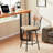 Jerrika Swivel Upholstered Faux Leather Counter Stool-1561661549