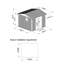 Abri de jardin en métal pour abri de jardin pingouin saule 9,7 pi x 10,0 pi Gazebo