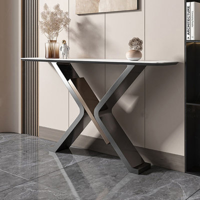 Console de style moderne en pierre frittée