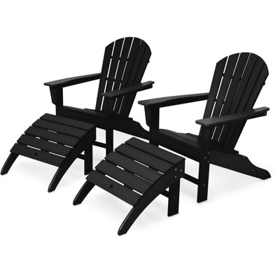POLYWOOD South Beach 4-Piece Adirondack Set