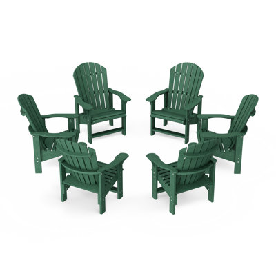Heritage Upright Adirondack Chairs Set Of 6