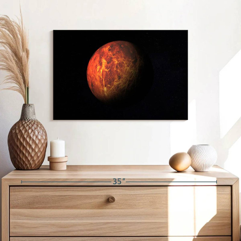 Oberle Planet Mars, 26" H x 39" W