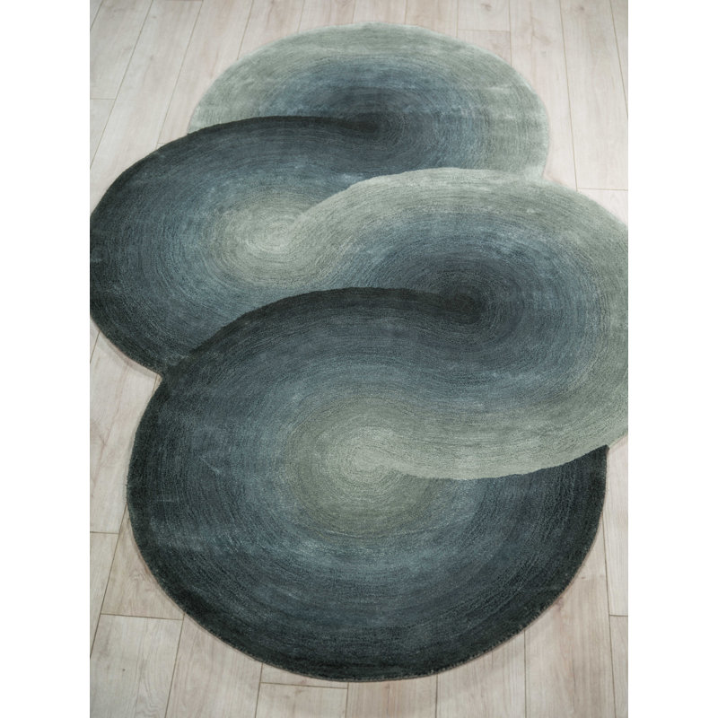 Mitomo Hand Tufted Abstract Area Rug