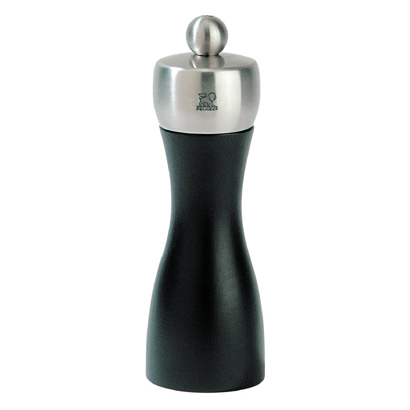 Peugeot Saveurs, Fidji - Pepper Mill, 15.2cm H x 5.2cm W x 5.2cm D, Matte Black