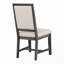 Ensemble de chaises de salle à manger de style rétro avec 4 chaises rembourrées-114326630