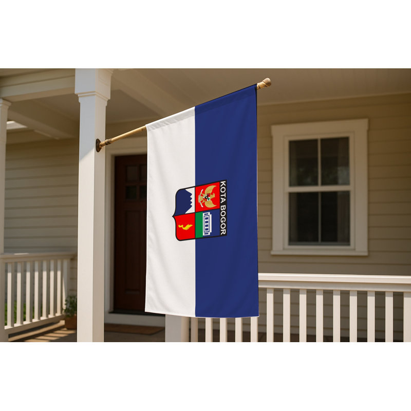 Drapeau de la ville de Bogor - drapeau extérieur, 36" H x 60" W