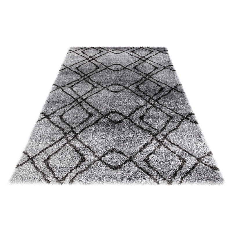 Belgrade Rectangle Geometric Shag, Rectangle 120 x 170cm