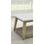 Plateau en marbre de 48 po avec tablette et roulettes Mairenn-82973079