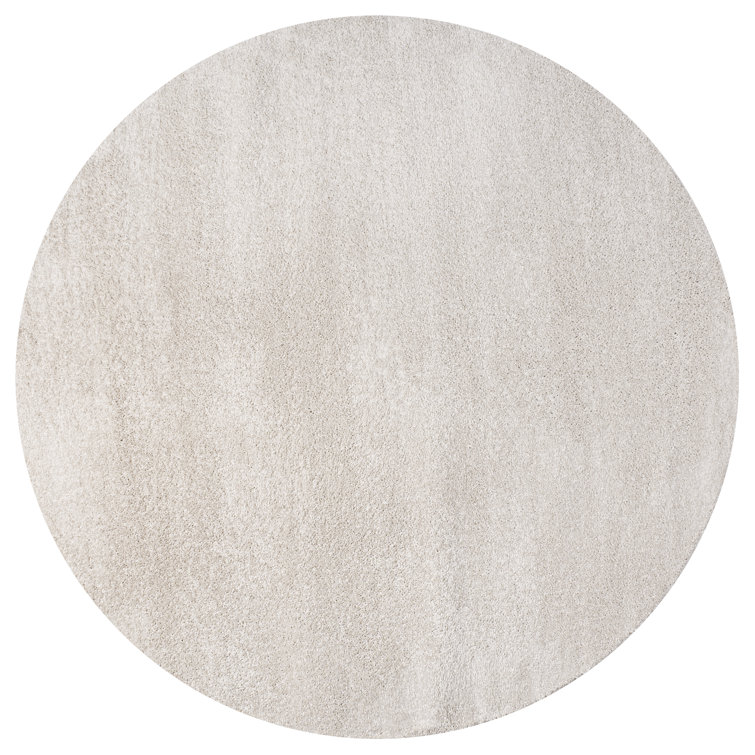 Asala Solid Low-Pile Ivory Rug