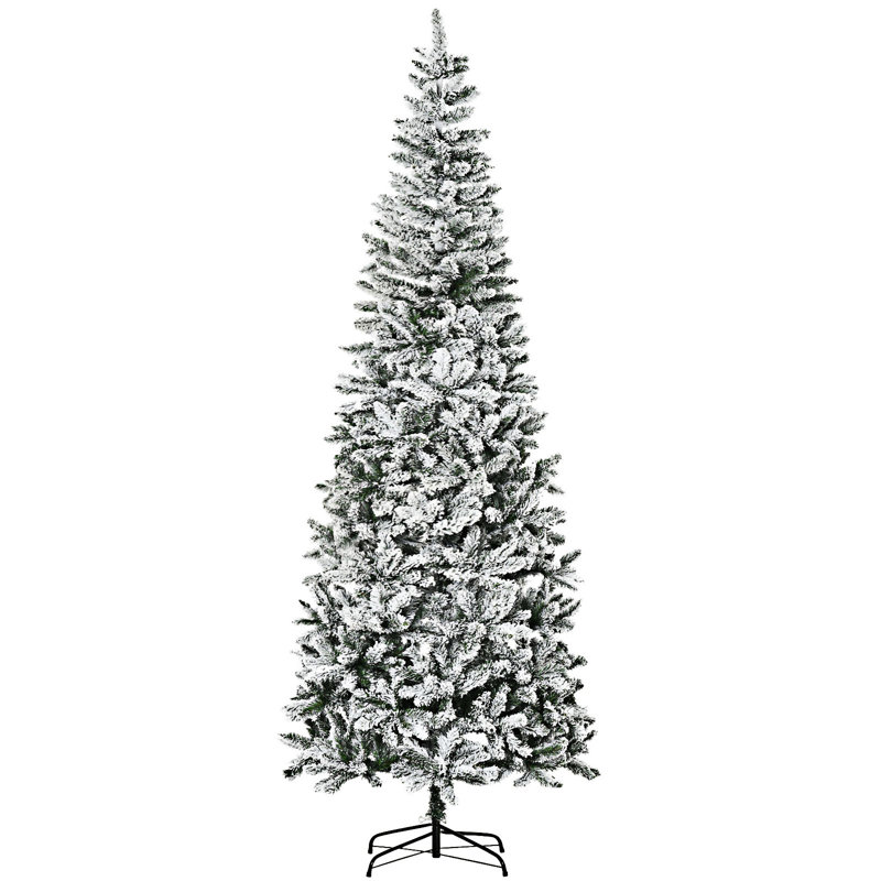 Arbre de Noël artificiel pin enneigé 9 pi avec branches réalistes et 1084 pointes