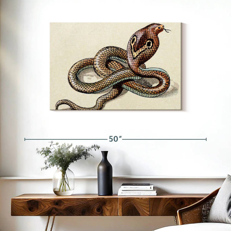 Brampt Indian Cobra, 24" H x 36" W