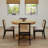 3-Piece Dining Set Mid-Century Modern Wooden Table & Upholstered Chair Set For Home, Kitchen, Dining Room-118350975-118350973-118350971